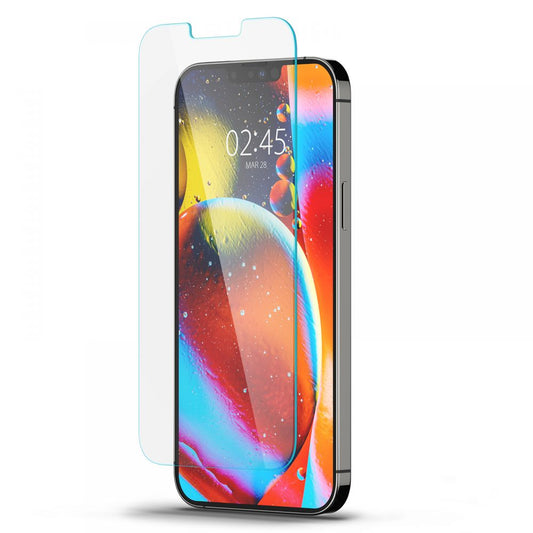 Spigen GlastR Slim -suojakalvo Apple iPhone 17e / 16e / 14 / 13 Pro -puhelimille, Karkaistu lasi, Täysliima