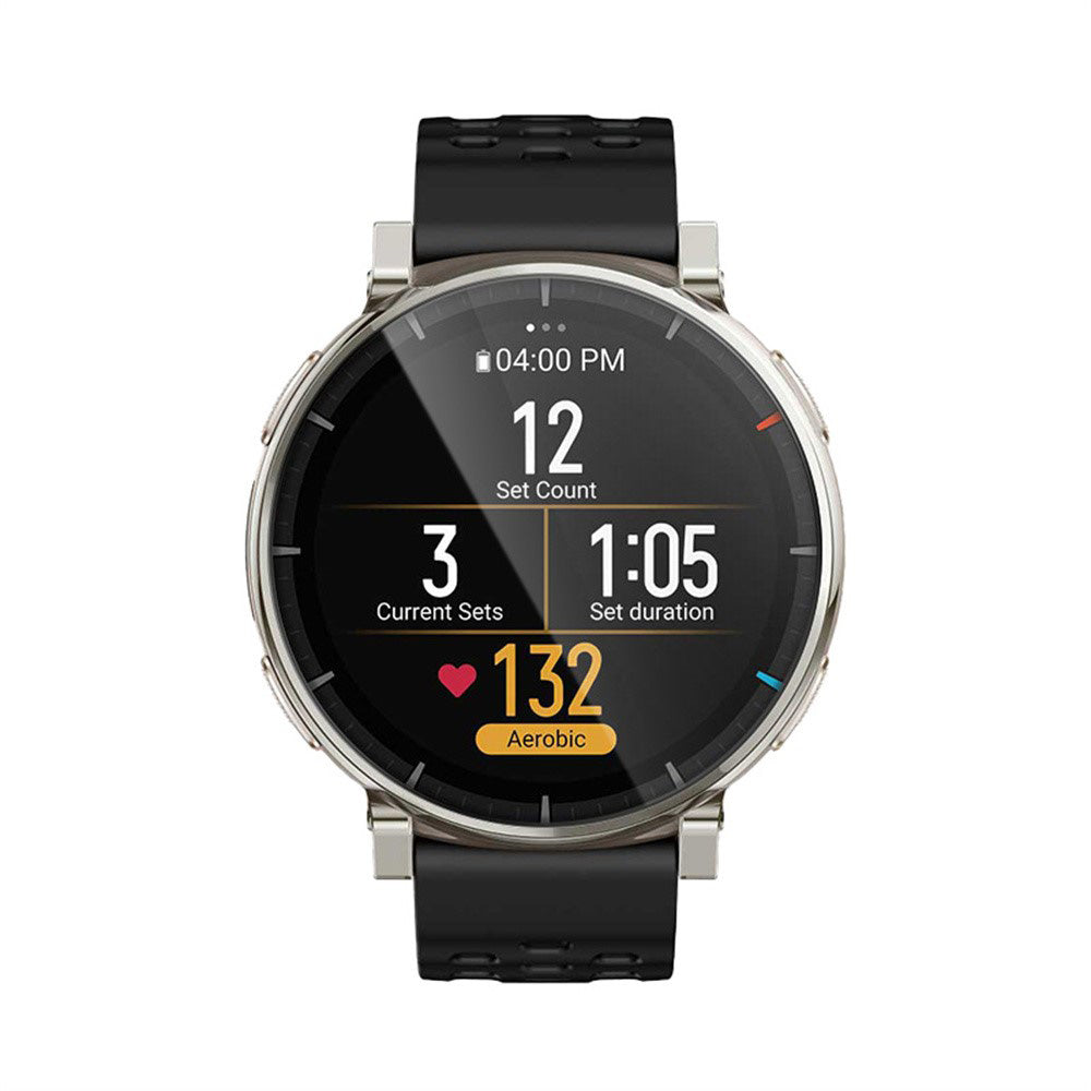 Näytönsuoja Techsuit Nano Flex Amazfit Active 3 Premiumille, Muovi, 2 kappaleen setti, Musta