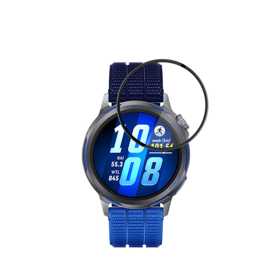 Techsuit Nano Flex -suojakalvo Huawei Watch GT Runner 2 -kelloon, Muovi, 2 kappaleen setti, Musta