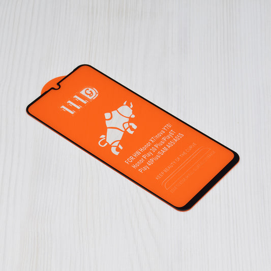 Techsuit-näytönsuojakalvo Realme C63 / C61 -puhelimille, Panssarilasi, Full Glue, 111D, Musta