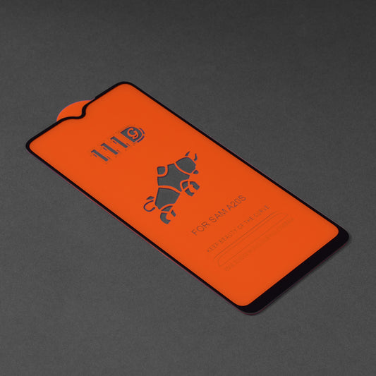 Techsuit-näytönsuoja Samsung Galaxy A20s A207:lle, karkaistu lasi, täysi liima, 111D, musta