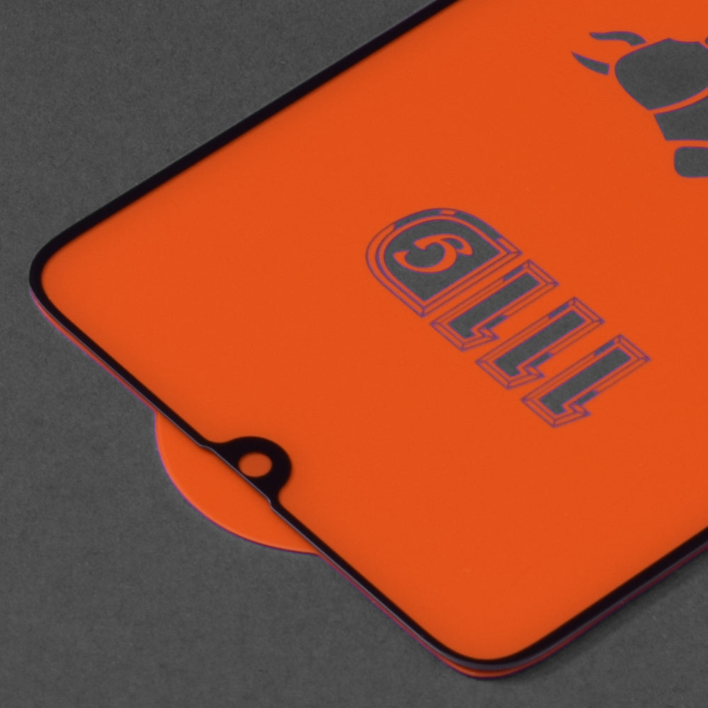 Techsuit-näytönsuoja Samsung Galaxy A70s A707 / A90 5G A908 / A70 A705 -puhelimille, karkaistu lasi, täysiliimainen, 111D, musta