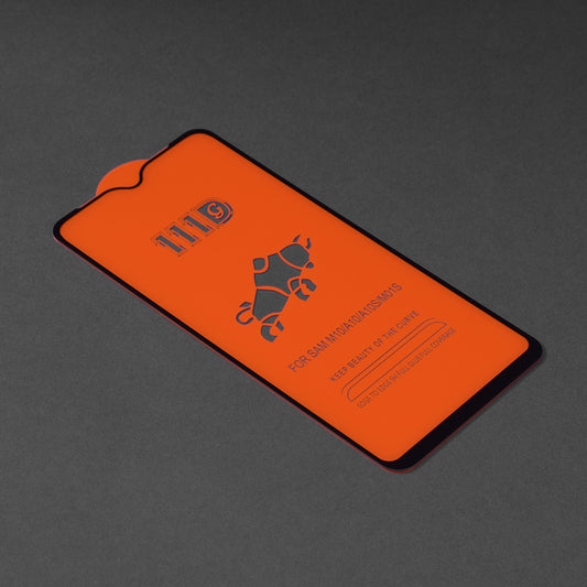 Techsuit-näytönsuoja Samsung Galaxy M01s M017 / A10s A107 / A10 A105 / M10 M105 -malleihin, karkaistu lasi, täyshartsi, 111D, musta