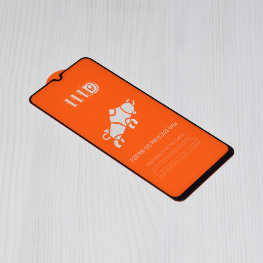 Techsuit-näytönsuoja Xiaomi Redmi A3x / A3:lle, karkaistu lasi, täyshartsi, 111D, musta
