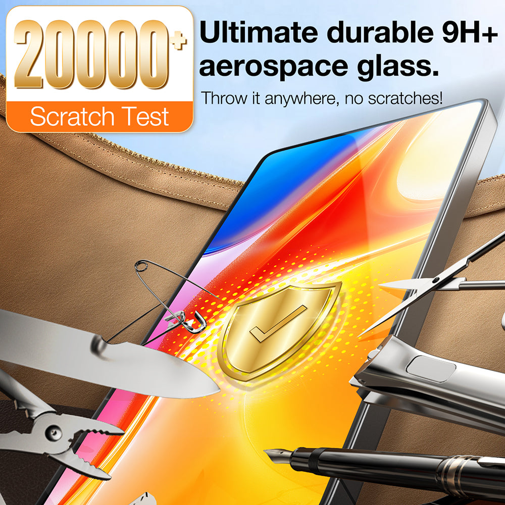 Torras GlassGo Install Master -näytönsuoja Samsung Galaxy S25 Ultra S938:lle, karkaistu lasi, täysi liima