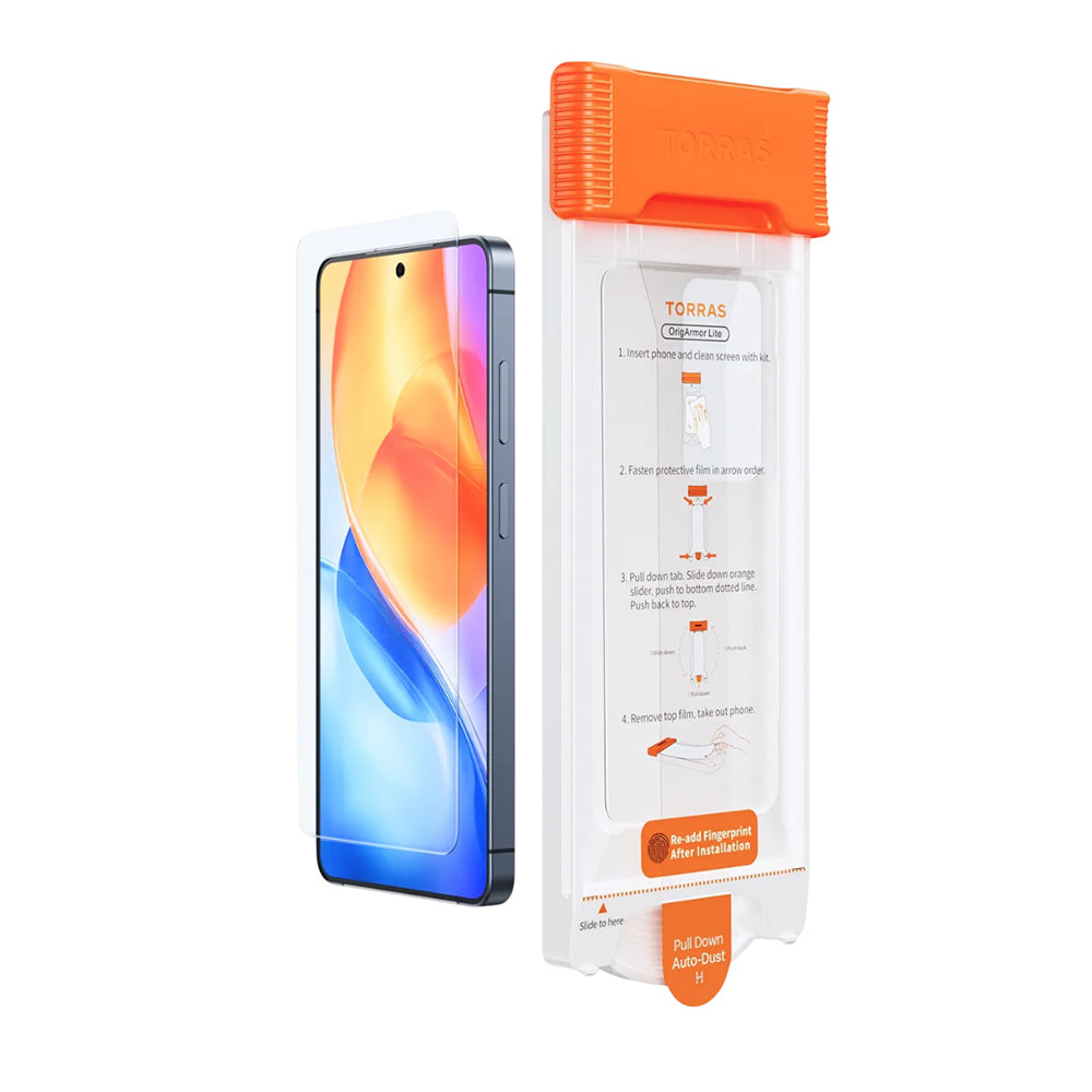 Torras OrigArmor -näytönsuoja Samsung Galaxy S26 Ultra S948:lle, karkaistu lasi, täysi liima