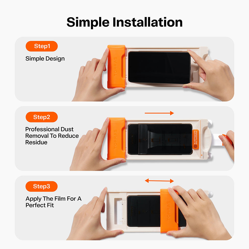 Torras OrigArmor -näytönsuoja Samsung Galaxy S26 Ultra S948:lle, karkaistu lasi, täysi liima