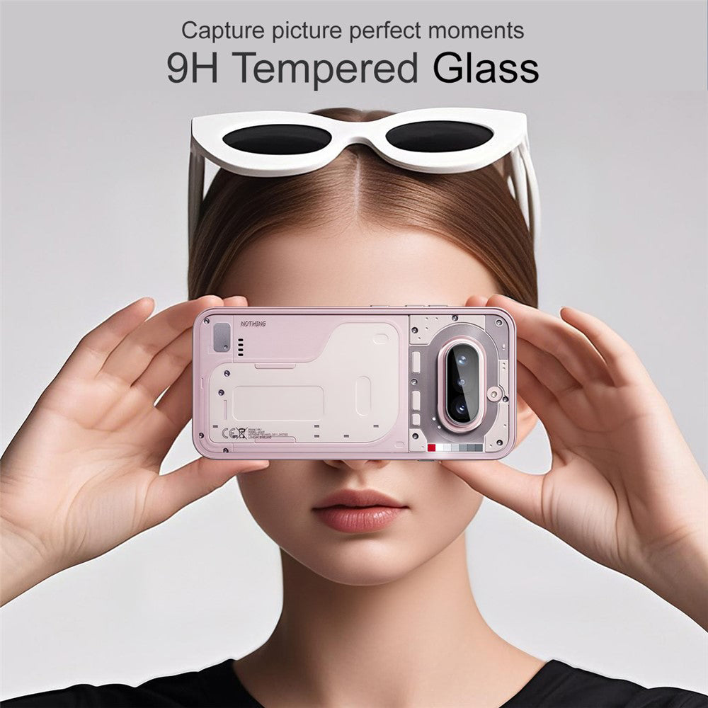 Techsuit-suojakalvo Nothing Phone (4a) -puhelimelle, karkaistu lasi, musta