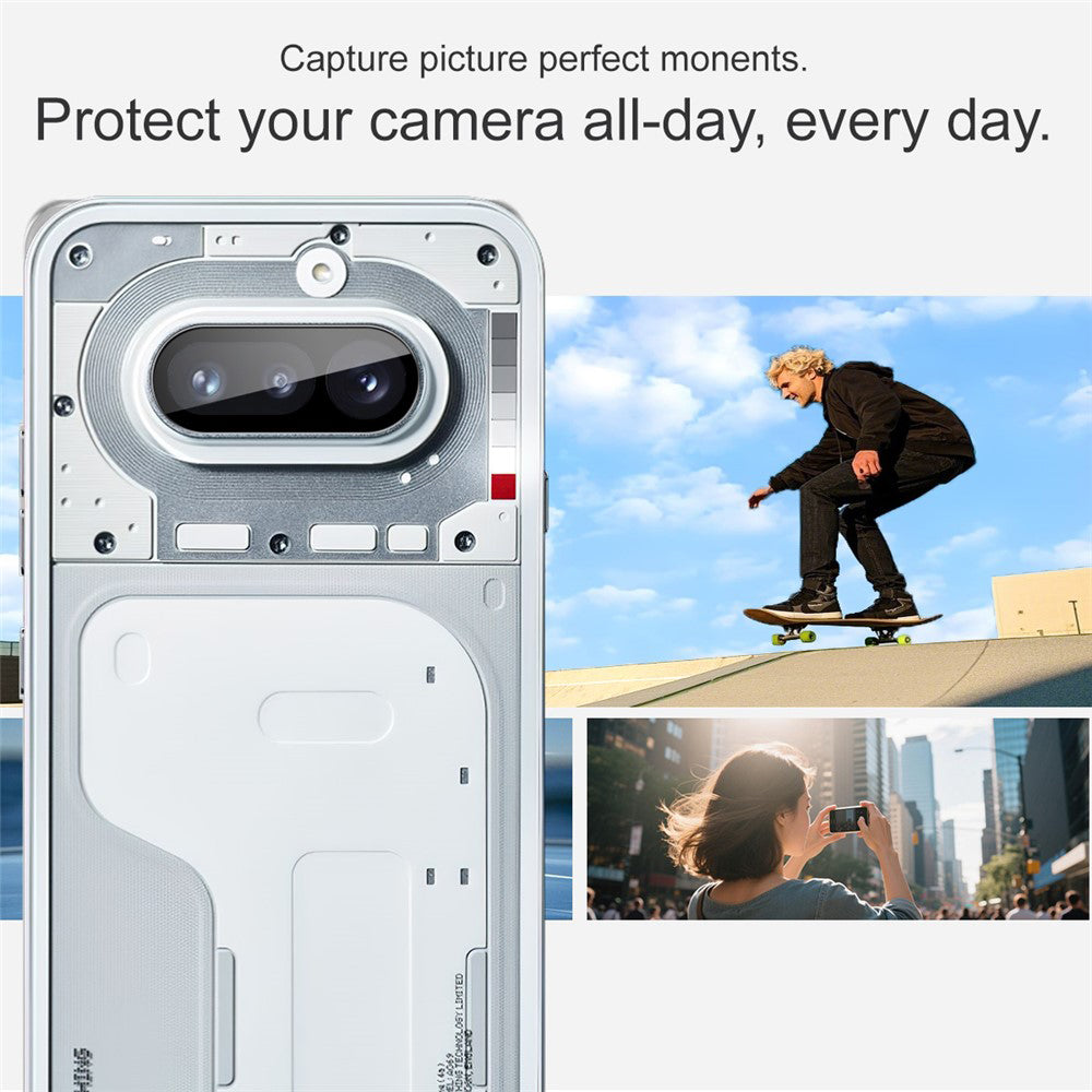 Techsuit-suojakalvo Nothing Phone (4a) -puhelimelle, karkaistu lasi, musta
