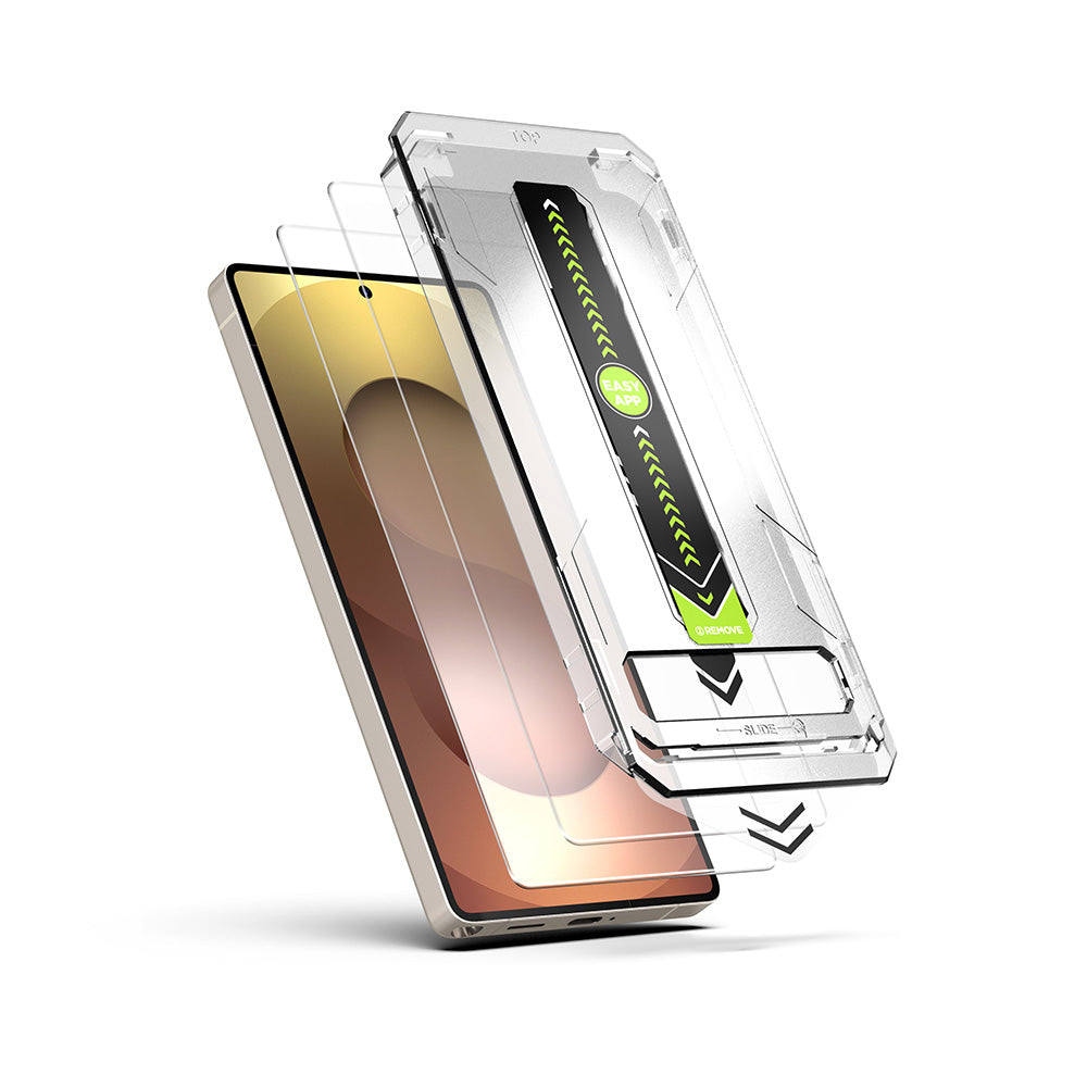 Techsuit TitanGlass CrystalHD -suojakalvo Samsung Galaxy A17 5G / A16 5G A166 / A16 4G A165:lle, karkaistu lasi, 2 kappaleen setti