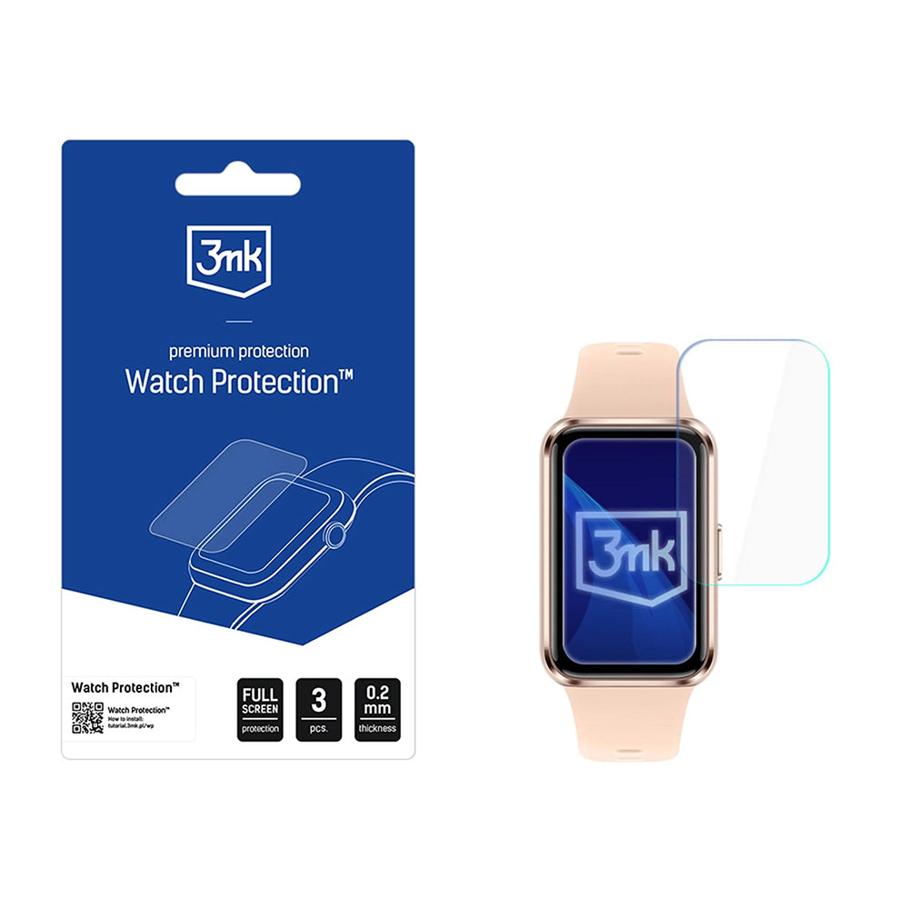 3MK Arc Suojakalvo Huawei Band 11:lle, 3 kappaleen setti, Muovi