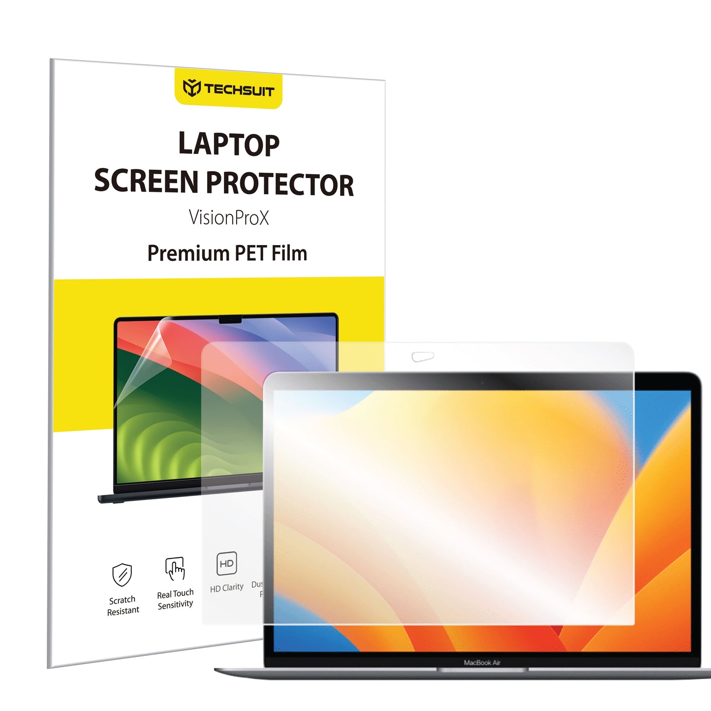 Techsuit VisionProX Anti Blue Light -näytönsuojakalvo Apple MacBook Air 13 tuumaa (2020) / (2018) / (2017), Muovi