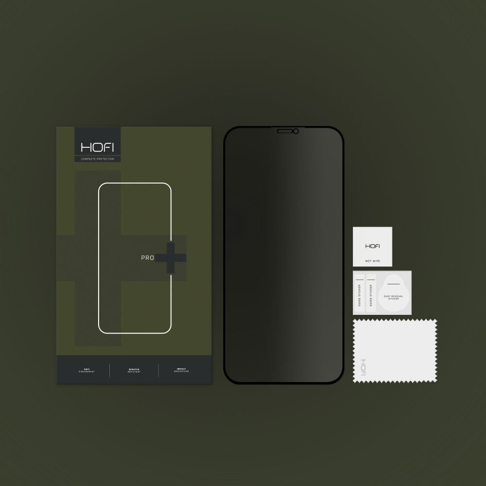 Näytönsuoja Privacy HOFI PRO+ Apple iPhone 11 / XR:lle, Panssarilasi, Täysliima