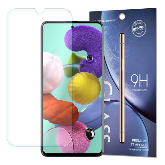 OEM-näytönsuoja Samsung Galaxy A51 A515, karkaistu lasi, täysi liima