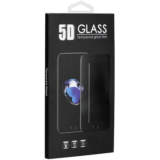 OEM-näytönsuoja Apple iPhone 11 Pro / XS / X:lle, lasisuojattu, täysliimattu, 5D, musta
