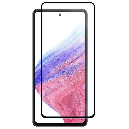 OEM näytönsuoja Samsung Galaxy A53 5G A536, karkaistu lasi, täysi liima, 6D, musta