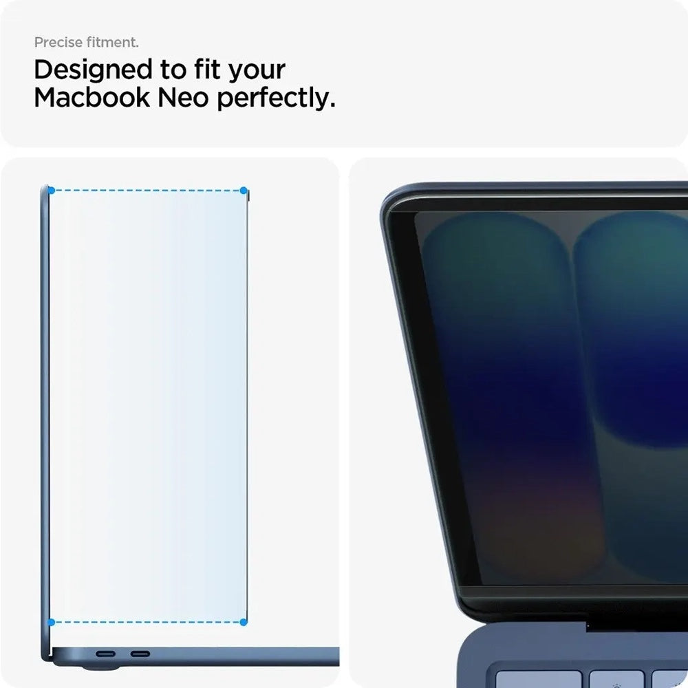 Spigen Safe View Magnetic Privacy Screen Protector for Apple MacBook Neo 13inch, Plastic AFL11670