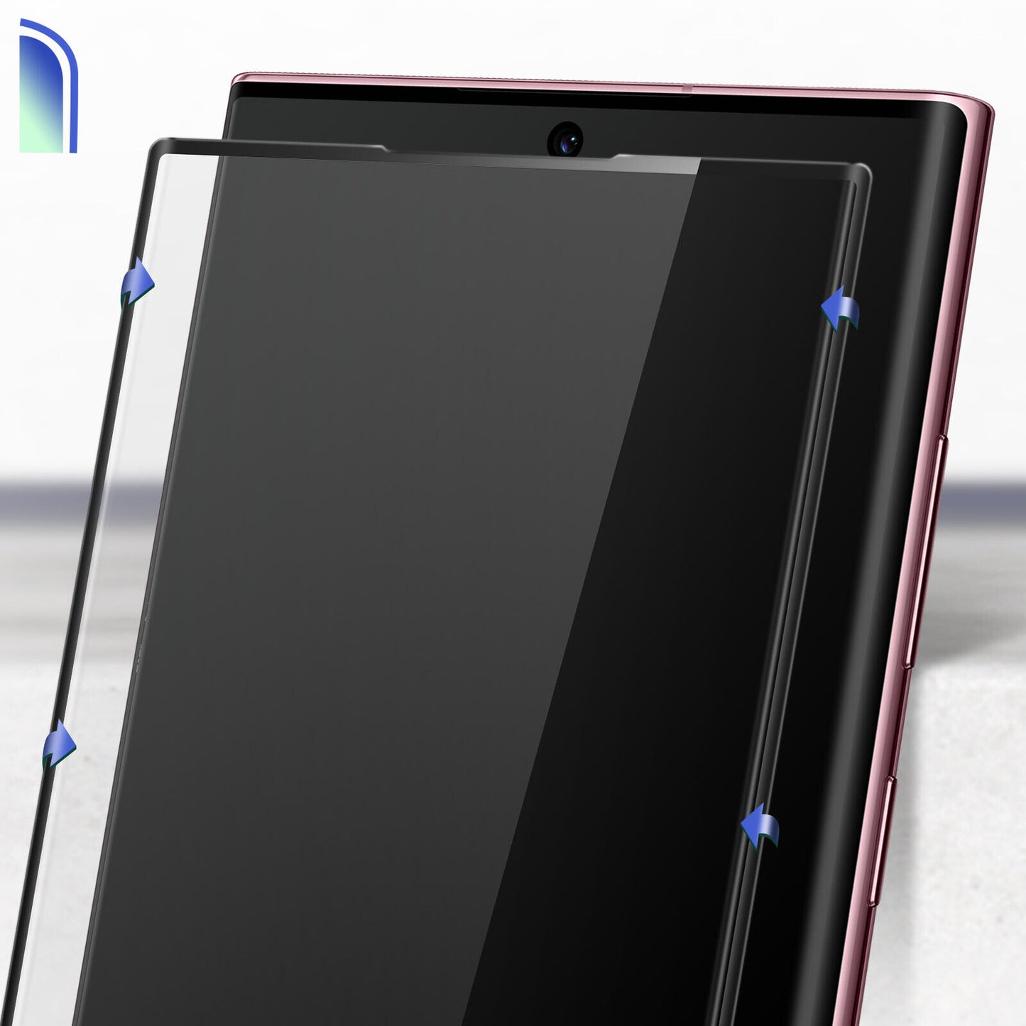 X-One näytönsuojakalvo Samsung Galaxy S22 Ultra 5G S908:lle, Karkaistu lasi, Täysliima, 3D