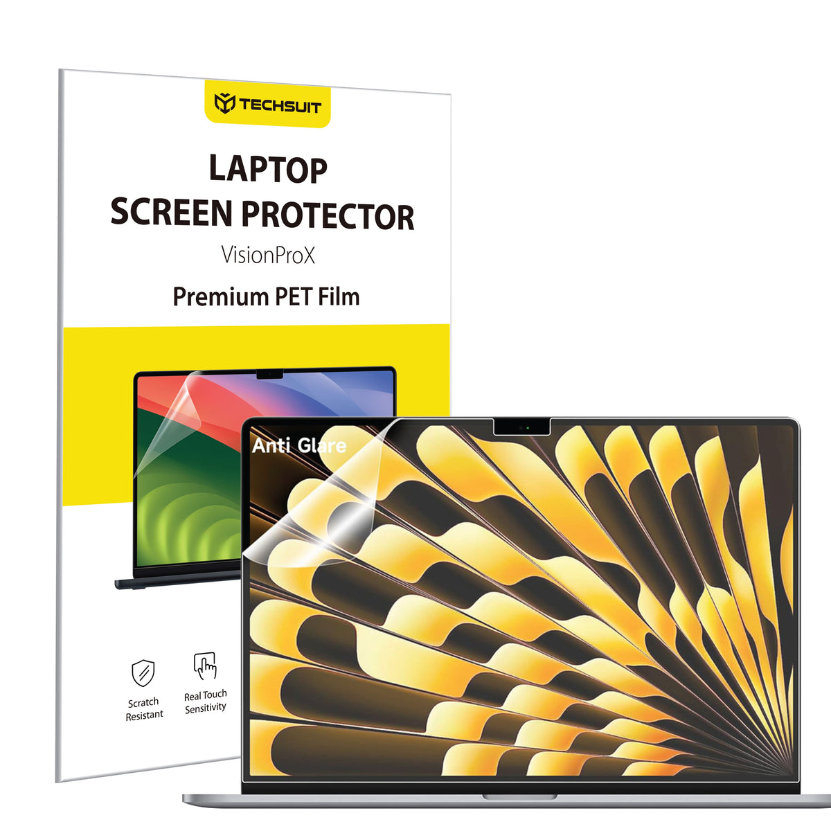 Techsuit VisionProX Matte Anti Blue Light -näytönsuoja Apple MacBook Air 15 tuumaa (2024) / Air 15 tuumaa (2023), muovia