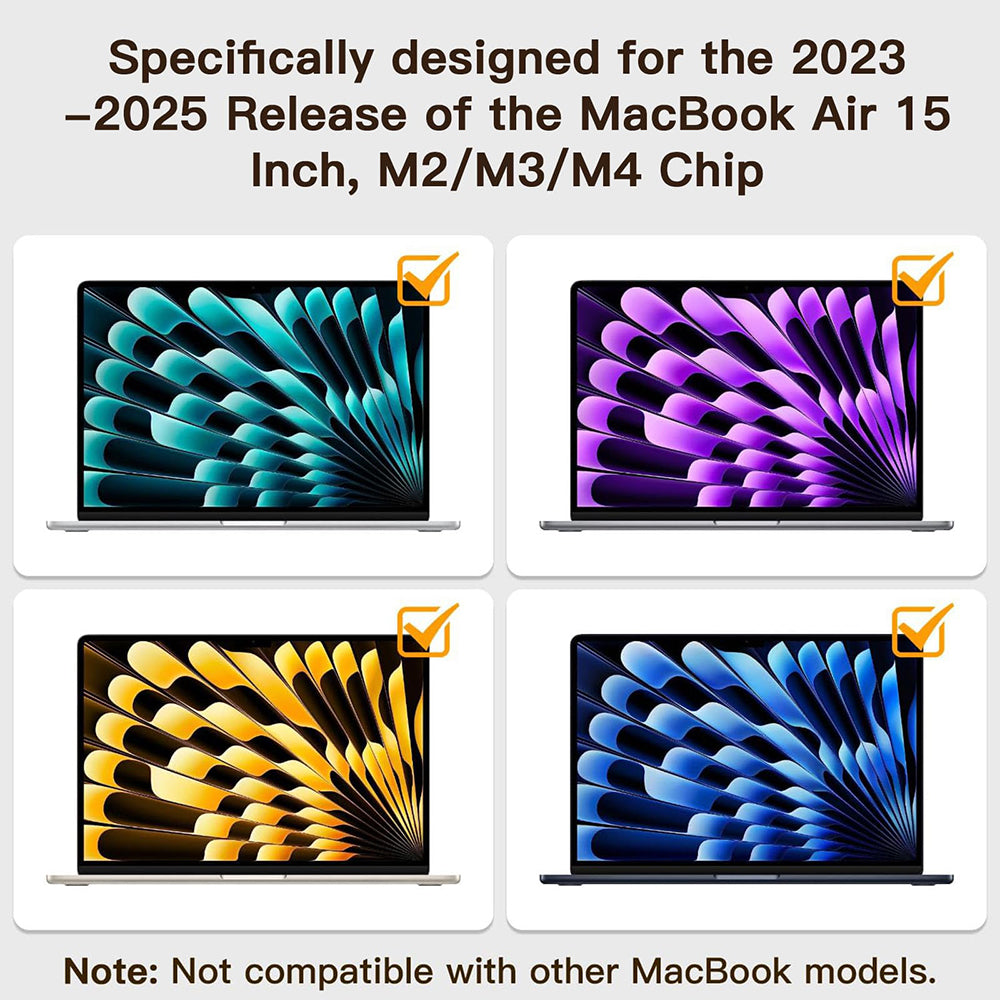 Techsuit VisionProX Matte Anti Blue Light -näytönsuoja Apple MacBook Air 15 tuumaa (2024) / Air 15 tuumaa (2023), muovia