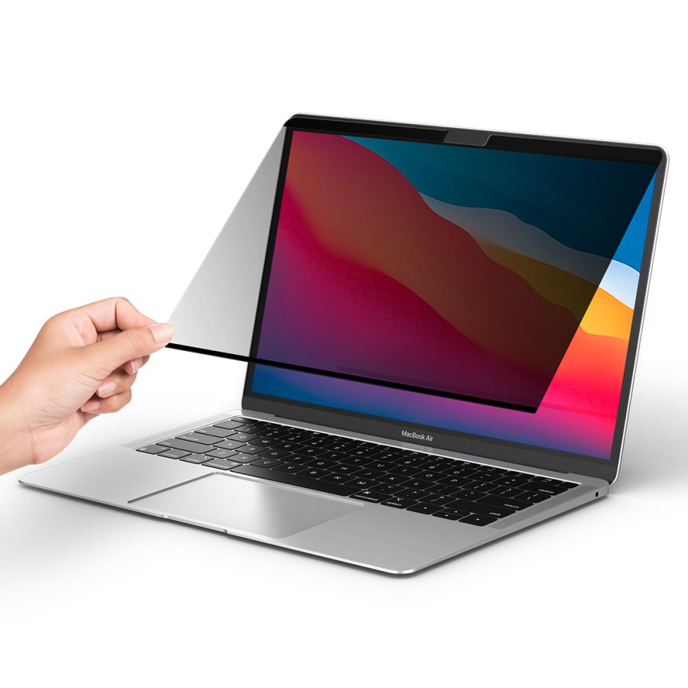 Spigen Safe View Magnetic -yksityisyyssuojakalvo Apple MacBook Air M3 13 tuumaa (2024) / (2022), muovi AFL06253