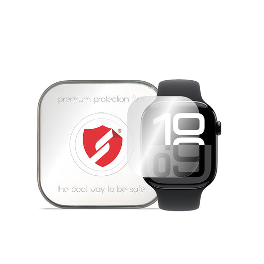 Smart Protection Premium Classic -suojakalvo Apple Watch 10 46 mm -sarjalle, 4 kappaleen setti, muovia