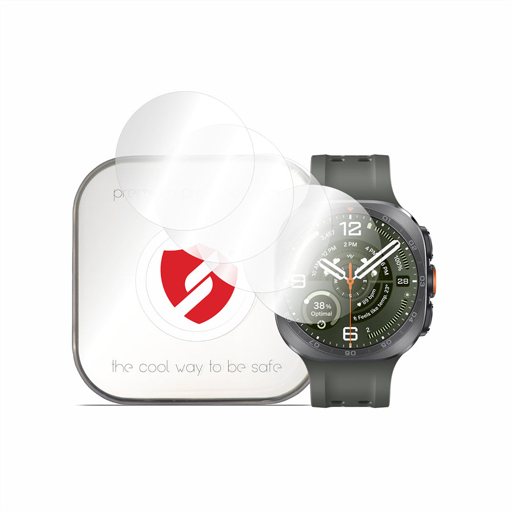 Smart Protection Premium Classic -suojakalvo Samsung Galaxy Watch Ultra2:lle, muovia, 4 kappaleen setti