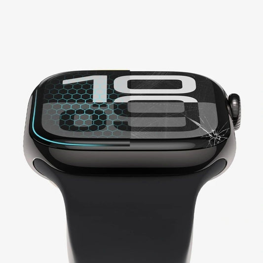 Tech-Protect Flex+ suojakalvo Apple Watch 46mm Series, 2 kappaleen setti, Joustava lasi, Musta