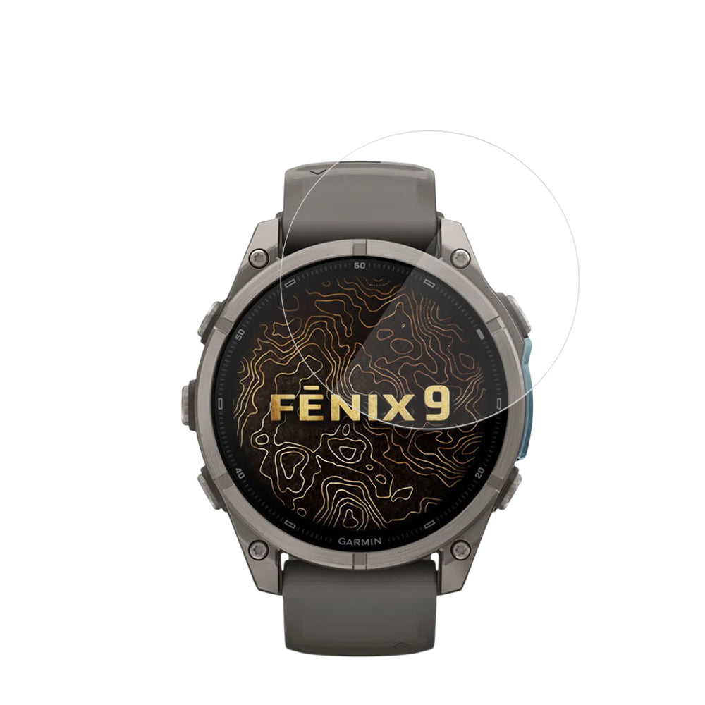 Techsuit Nano Flex Protective Film for Garmin Fenix 9 Pro 43mm / Fenix 9 43mm, Set of 2 pieces, Plastic, Black