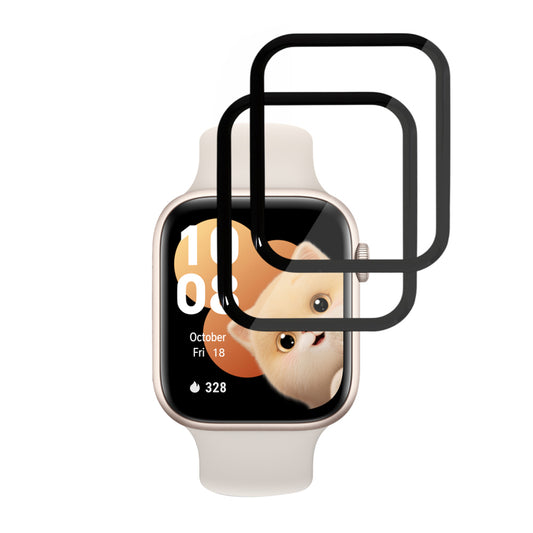 Techsuit Nano Flex -suojakalvo Honor Watch 5:lle, 2 kappaleen setti, Muovi, Musta