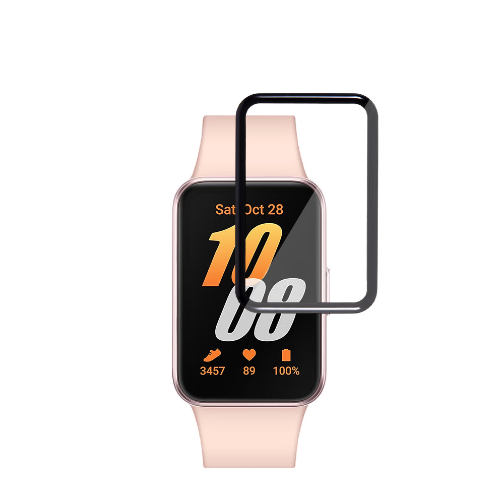 Techsuit Nano Flex -suojakalvo Samsung Galaxy Fit3 R39M:lle, 2 kappaleen setti, muovia, musta