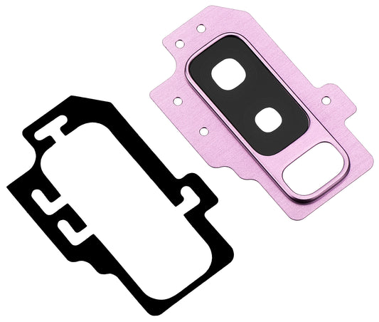 Kameran lasinen takalasi Samsung Galaxy S9+ G965, kehyksellä, violetti