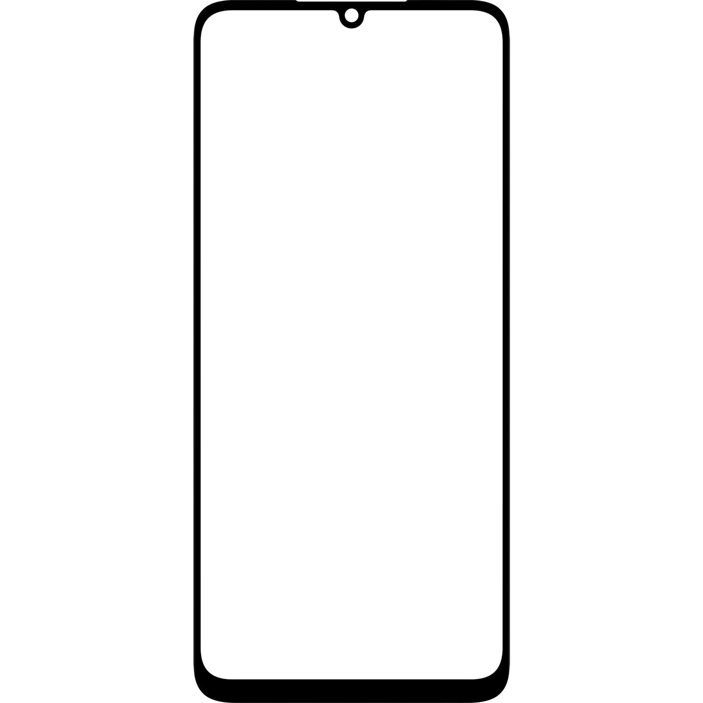 Näyttölasi + OCA Forward Shield Samsung Galaxy A05 A055:lle, Musta