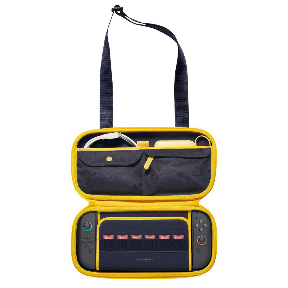 Spigen Nano Pop Pro -suojalaukku Nintendo Switch 2 -konsolille, laivastonsininen