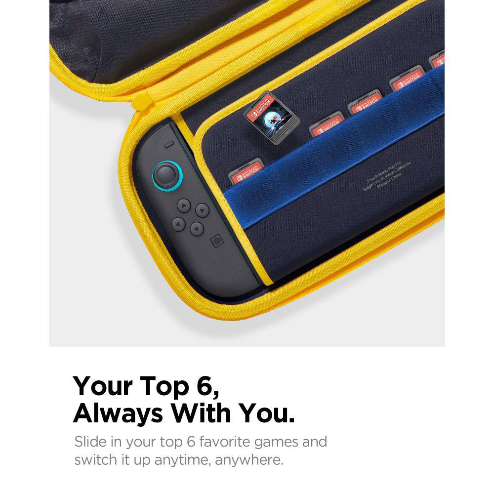 Spigen Nano Pop Pro -suojalaukku Nintendo Switch 2 -konsolille, laivastonsininen
