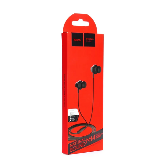 Handsfree 3.5mm HOCO M14, Musta