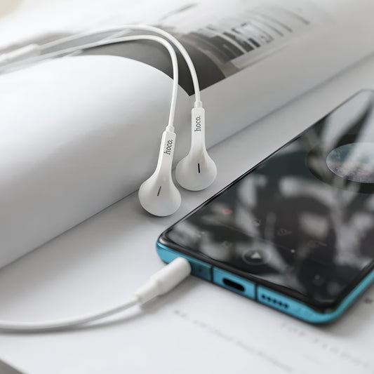 Handsfree 3.5mm HOCO M73, Valkoinen