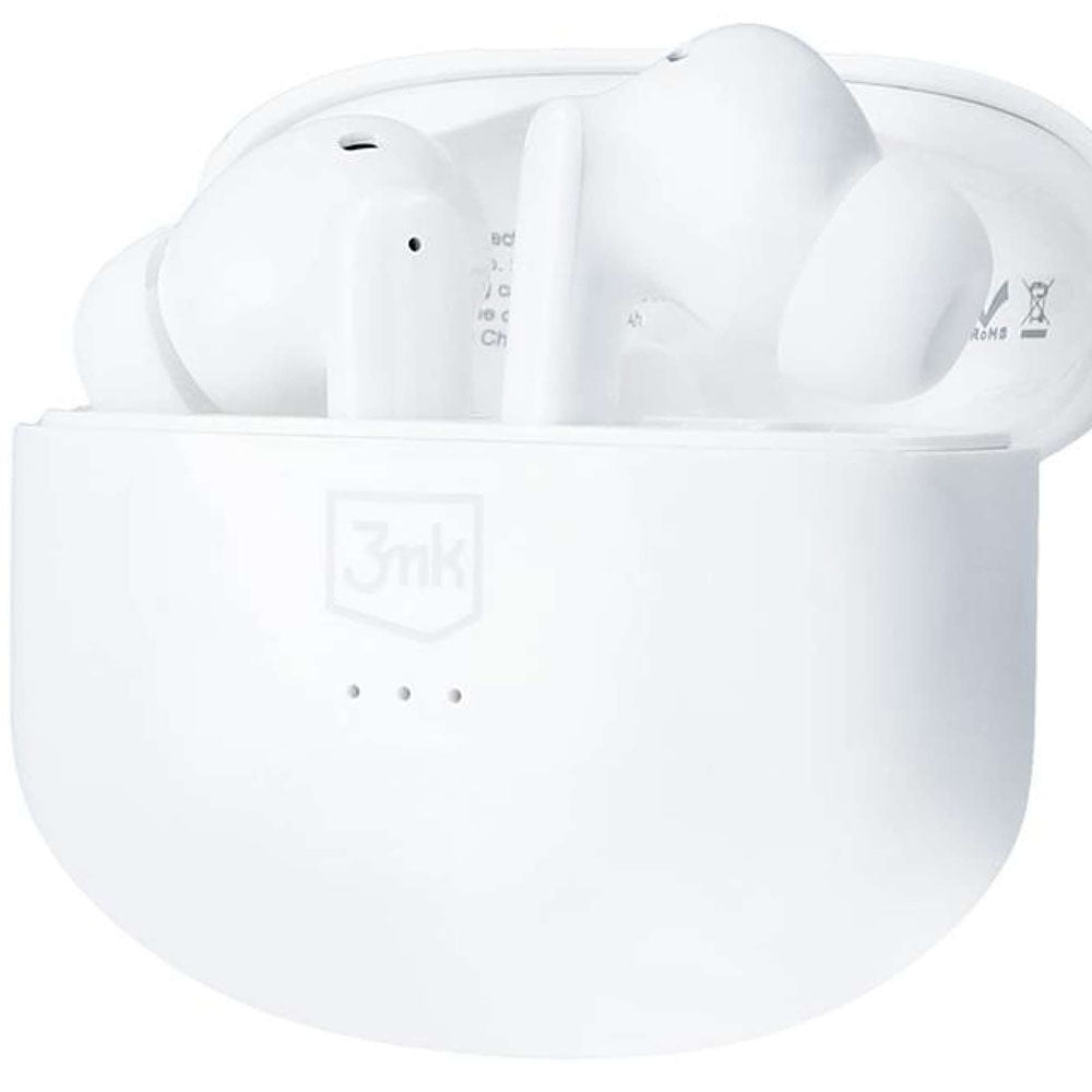 Handsfree Bluetooth 3MK LIFEPODS, TWS, ANC, Valkoinen