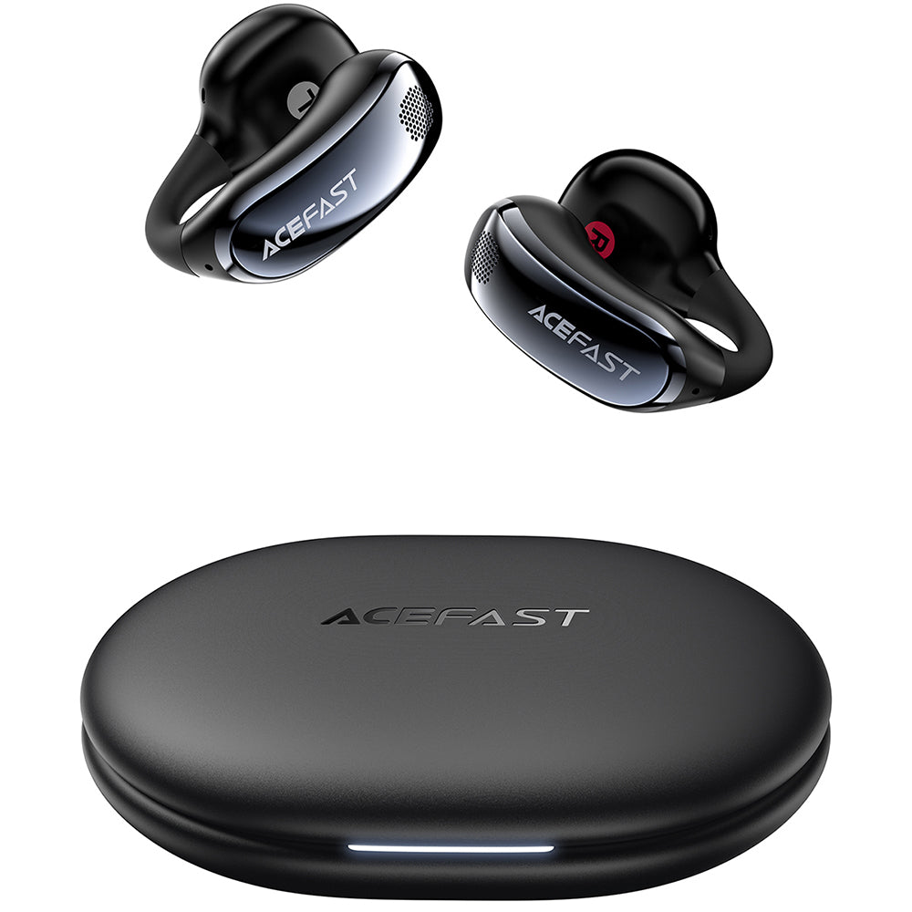 Handsfree Bluetooth Acefast Aceclip Pro, TWS, Musta