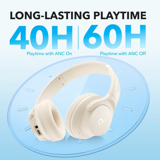 Handsfree Bluetooth Anker SoundCore Life Q20i, MultiPoint, A2DP, ANC, Valkoinen A3004G21