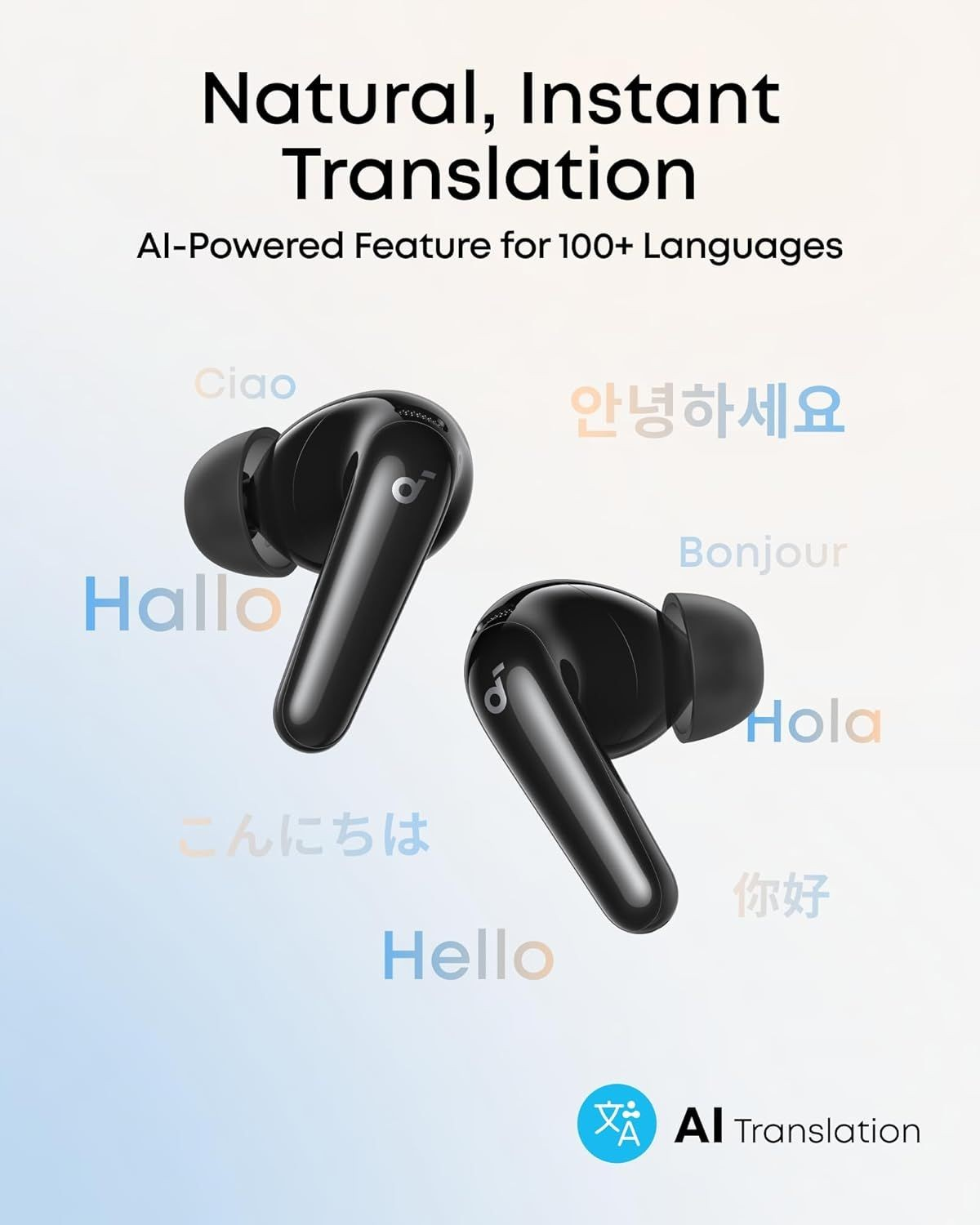 Handsfree Bluetooth Anker SoundCore R60i, TWS, ANC, Musta D1202G11
