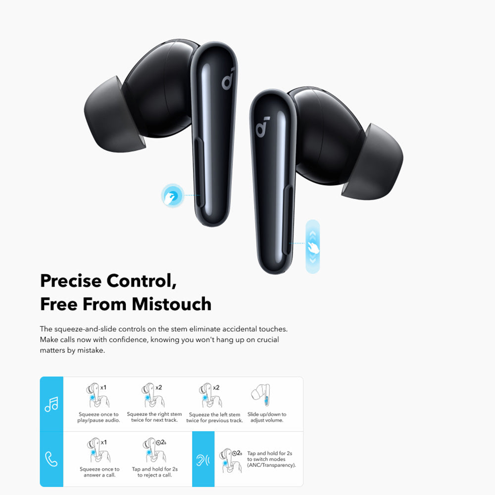 Handsfree Bluetooth Anker SoundCore Liberty 4 Pro NC, TWS, ANC, Musta A3954GF1