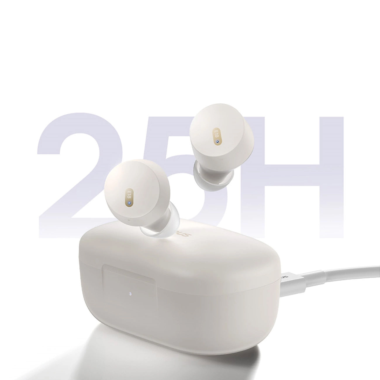 Handsfree Bluetooth Baseus Bowie E18, TWS, Valkoinen A00023800223-00
