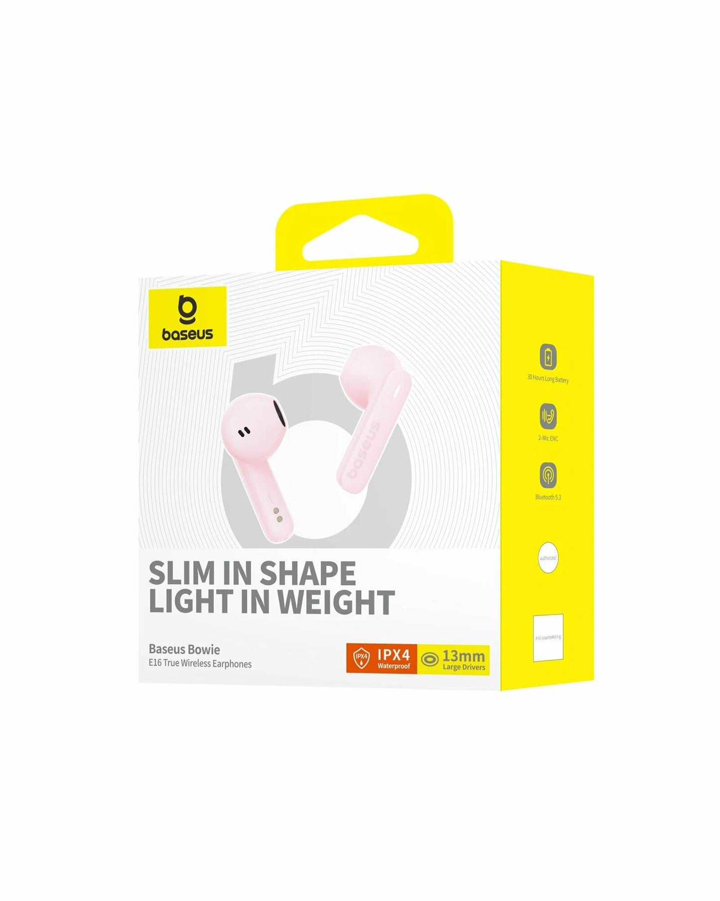 Handsfree Bluetooth Baseus Bowie E16, TWS, Vaaleanpunainen A00061900413-01