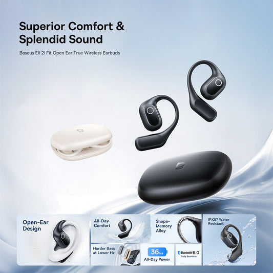 Handsfree Bluetooth Baseus Eli 2i Fit, TWS, Musta A0102604