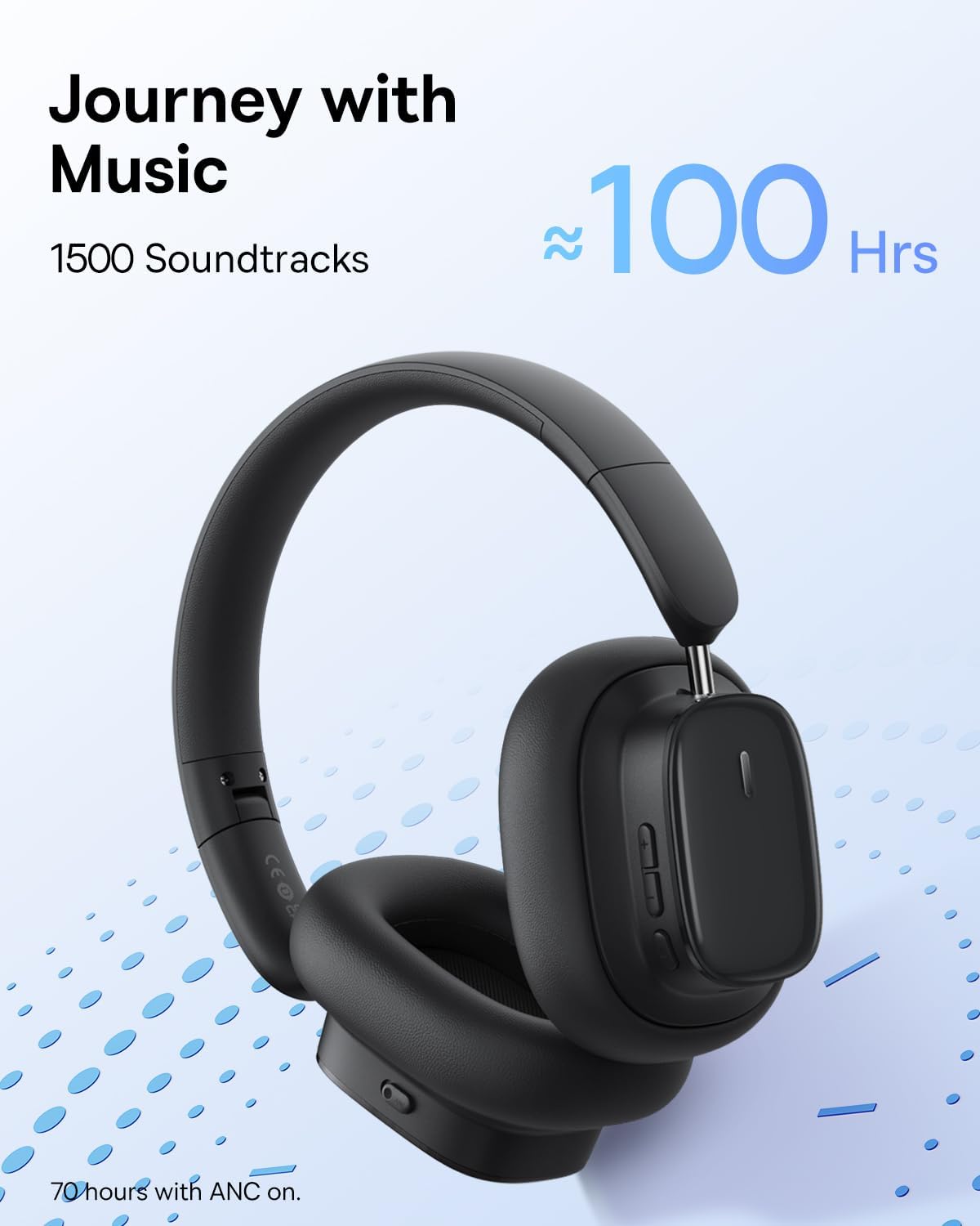 Handsfree Bluetooth Baseus Bowie H1i, A2DP, ANC, Musta A00050402113-00