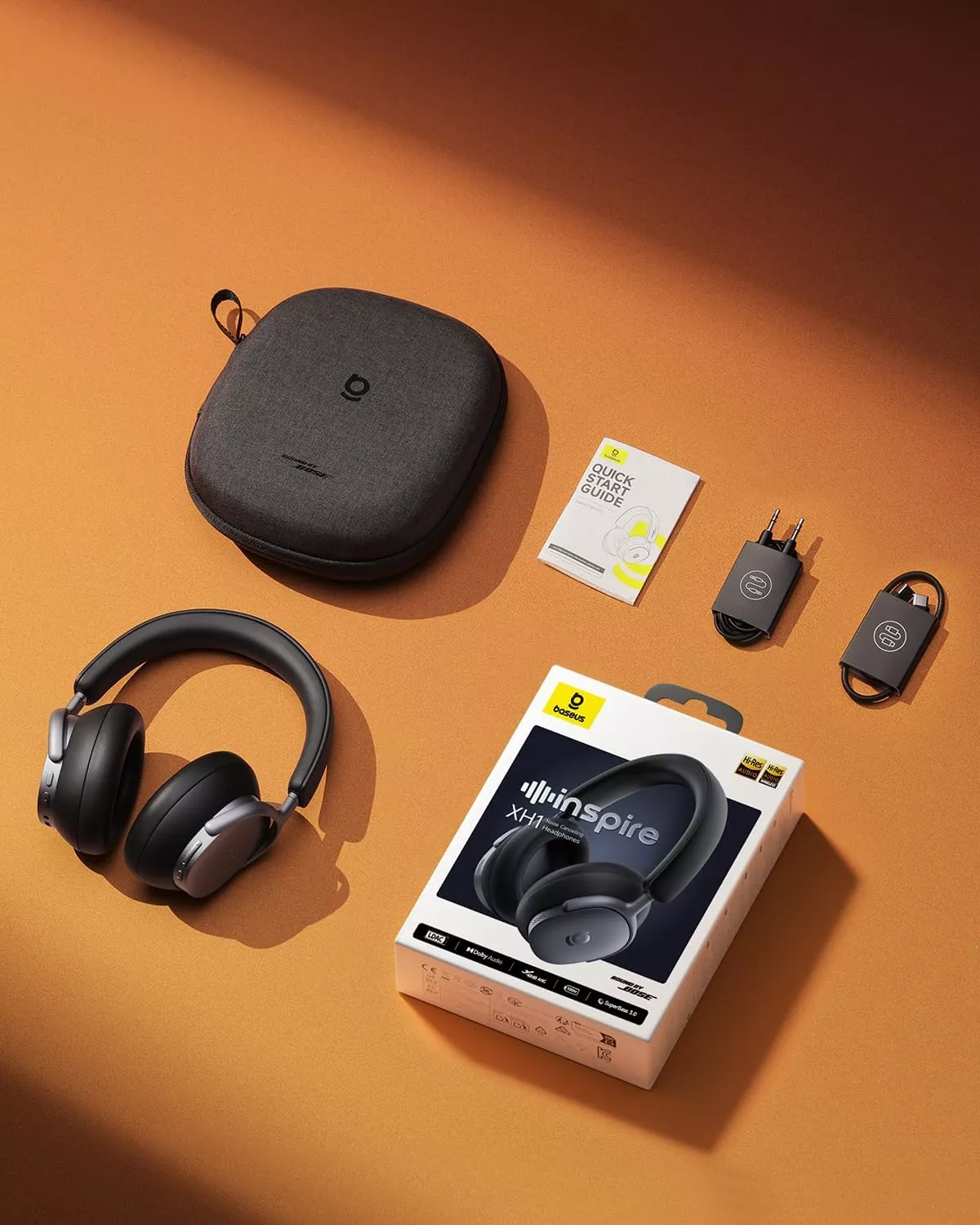 Handsfree Bluetooth Baseus Inspire XH1 Sound by Bose, A2DP, ANC, Musta A00085701123-00