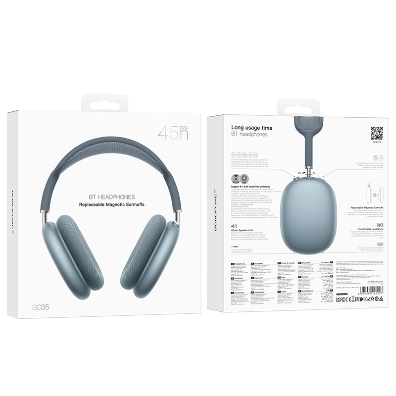 Handsfree Bluetooth Borofone BO35 Adorable, A2DP, Sininen