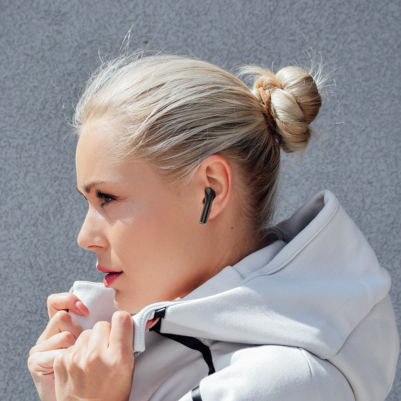Bluetooth-kuulokkeet BW29, TWS, musta, handsfree