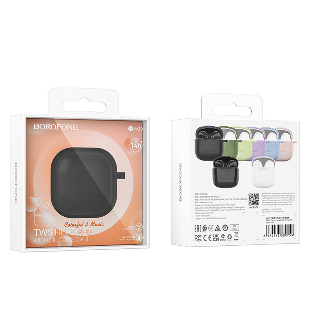 Bluetooth-kuulokkeet BW29, TWS, musta, handsfree